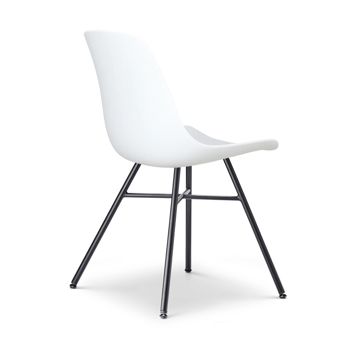Nolon Noa-Pip Eetkamerstoelen Set van 2 - Wit - Zwarte Poten - Image 4