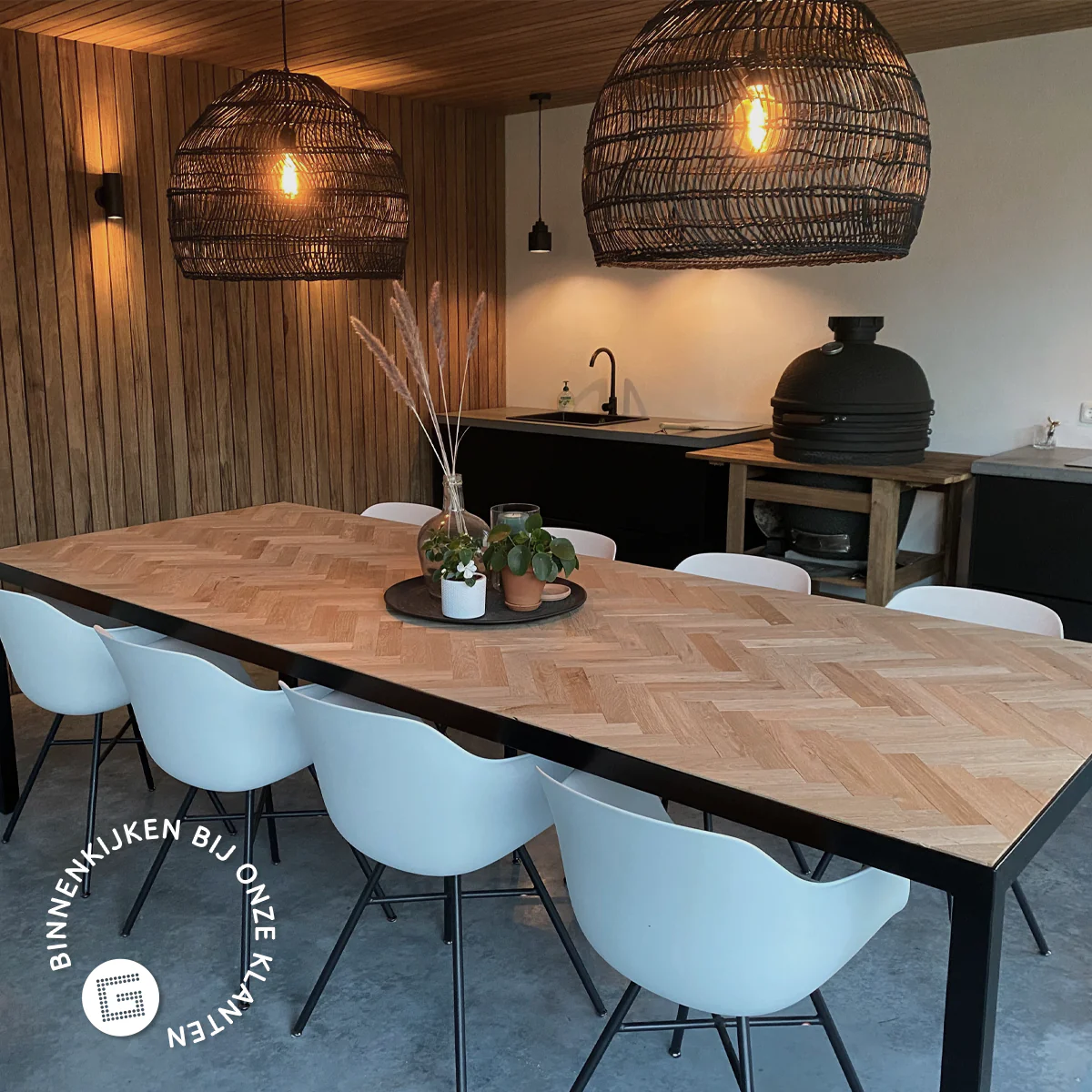 Nolon Noa-Puk Eetkamerstoelen Set van 2 - Wit - Zwart Onderstel - Image 9