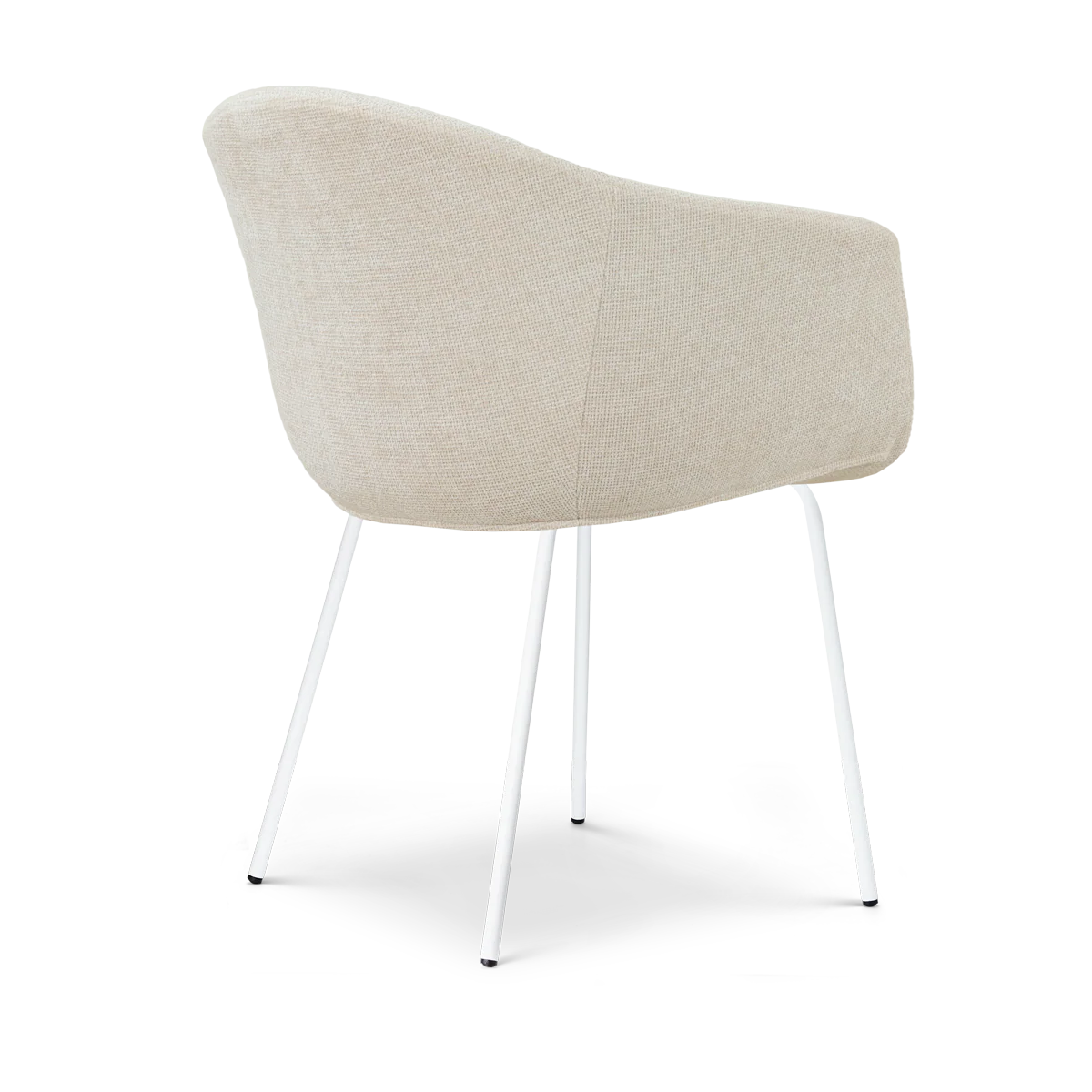 Nolon Nora-Otis Eetkamerstoel Cottonbeige - Wit Onderstel - Image 10
