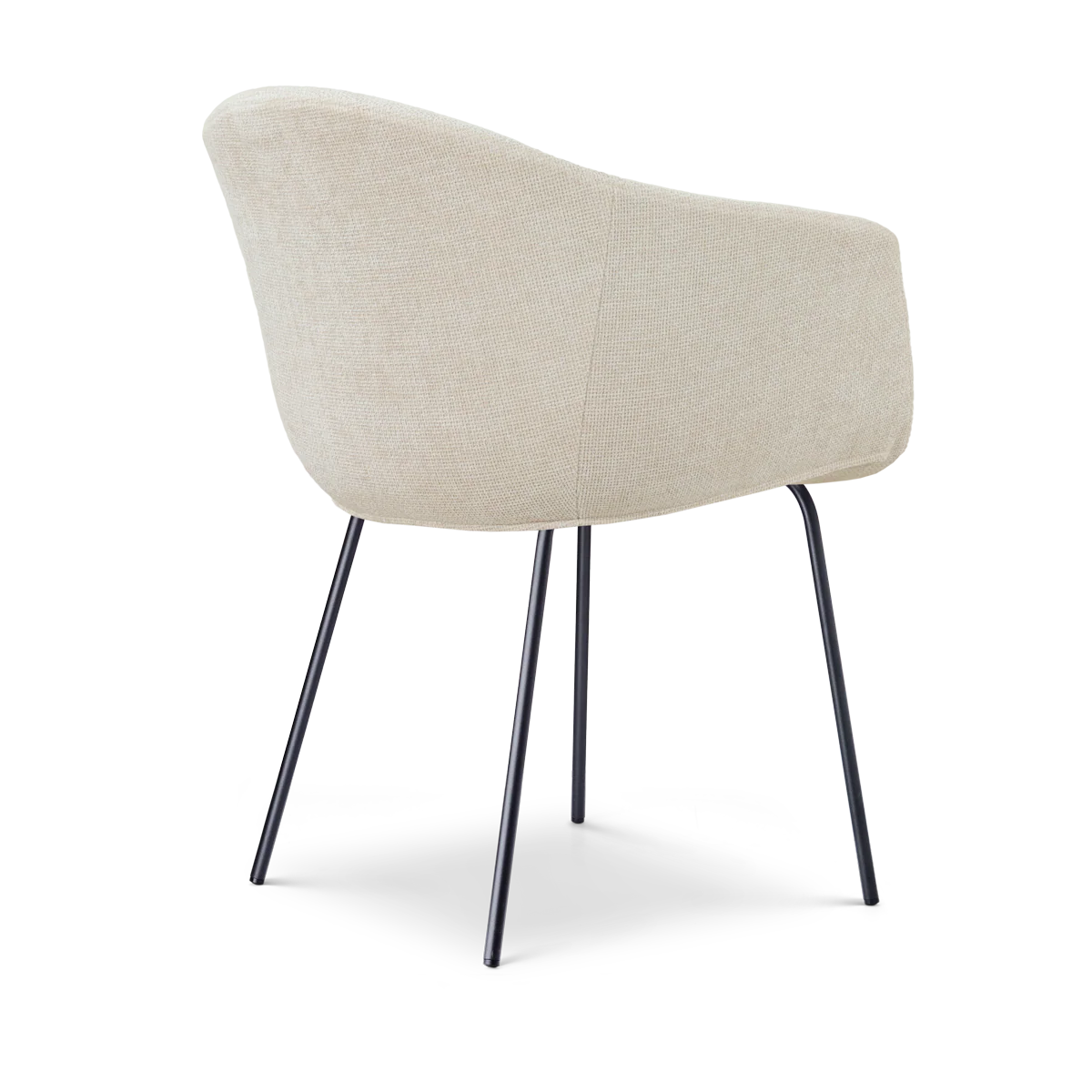 Nolon Nora-Otis Eetkamerstoel Cottonbeige - Zwart Onderstel - Image 7