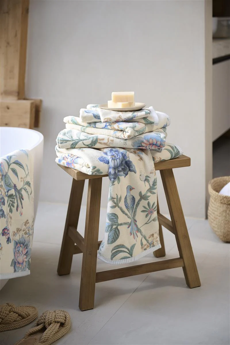 Pip Studio Secret Garden - Douchelaken - 70x140 - WhiteBlue - Image 2