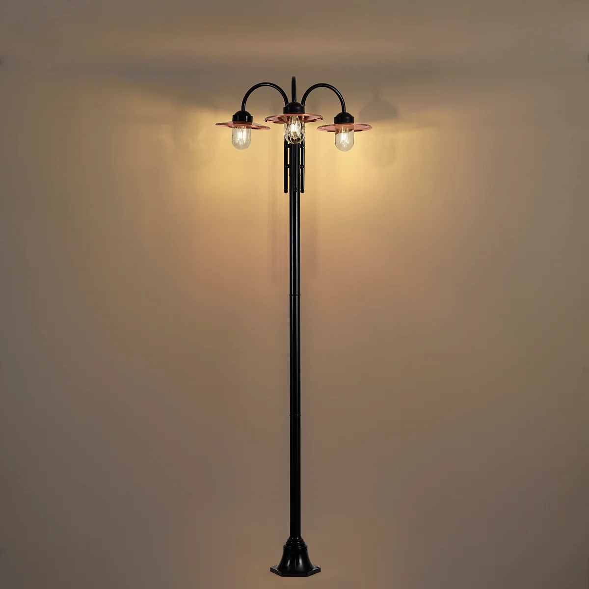QAZQA Buitenlamp koper 235cm 3-lichts IP44 - Munich - Image 10