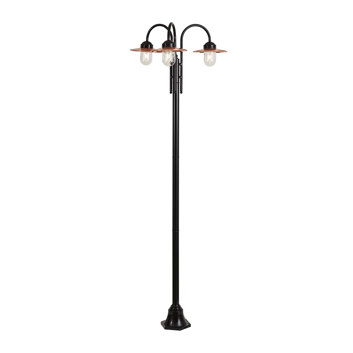 QAZQA Buitenlamp koper 235cm 3-lichts IP44 - Munich - Image 6