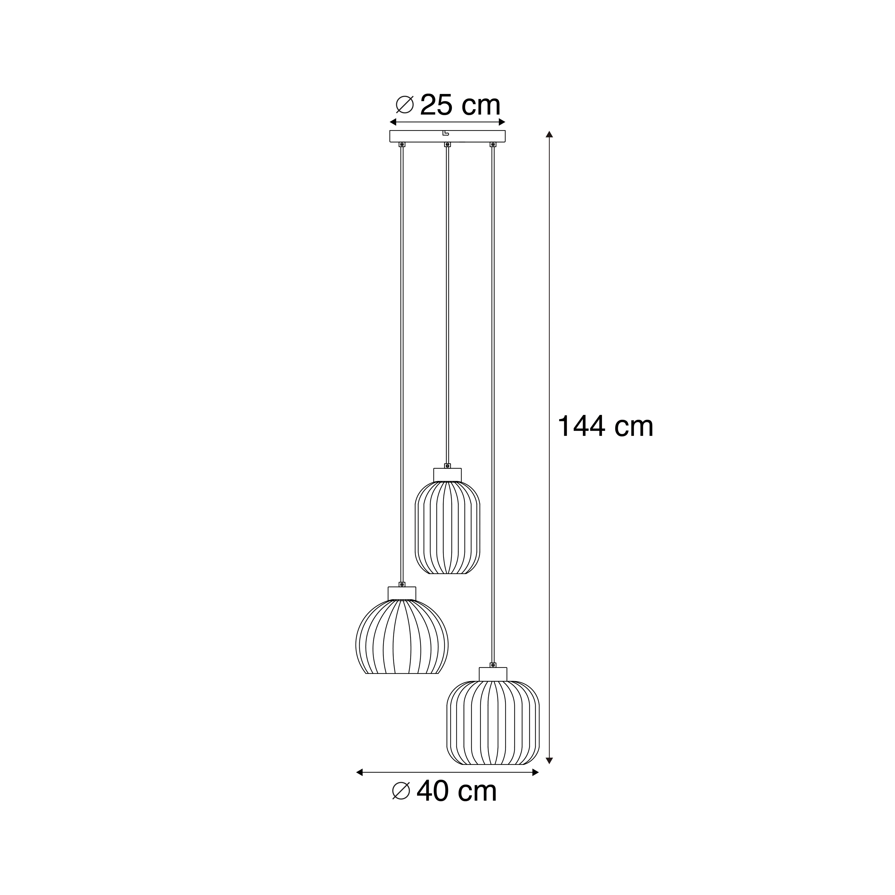 QAZQA Design hanglamp zwart met smoke glas 3-lichts - Ana - Image 5