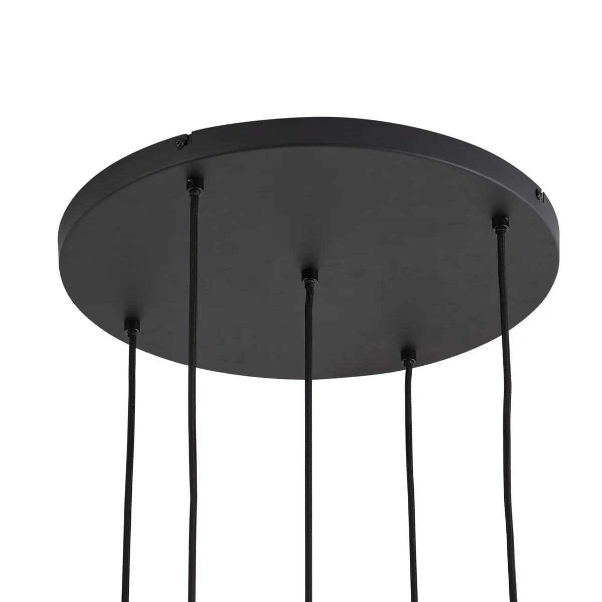 QAZQA Design hanglamp zwart met smoke glas 5-lichts - Ana - Image 8