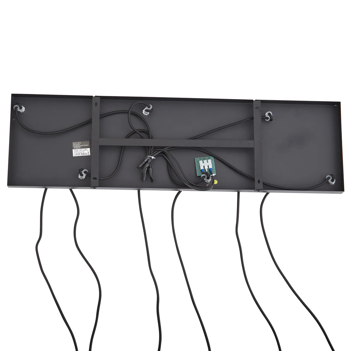 QAZQA Design hanglamp zwart met smoke glas 6-lichts - Ana - Image 11
