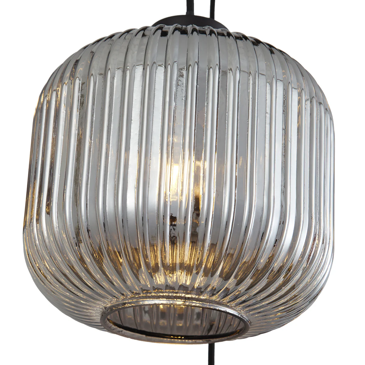 QAZQA Design hanglamp zwart met smoke glas 6-lichts - Ana - Image 5