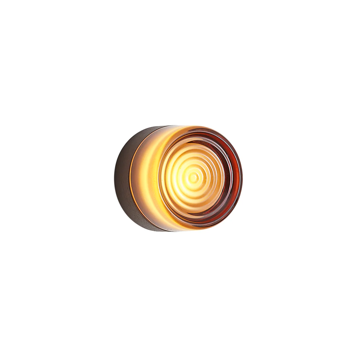 QAZQA Design wandlamp donkerbrons met amber glas IP44 - Michele