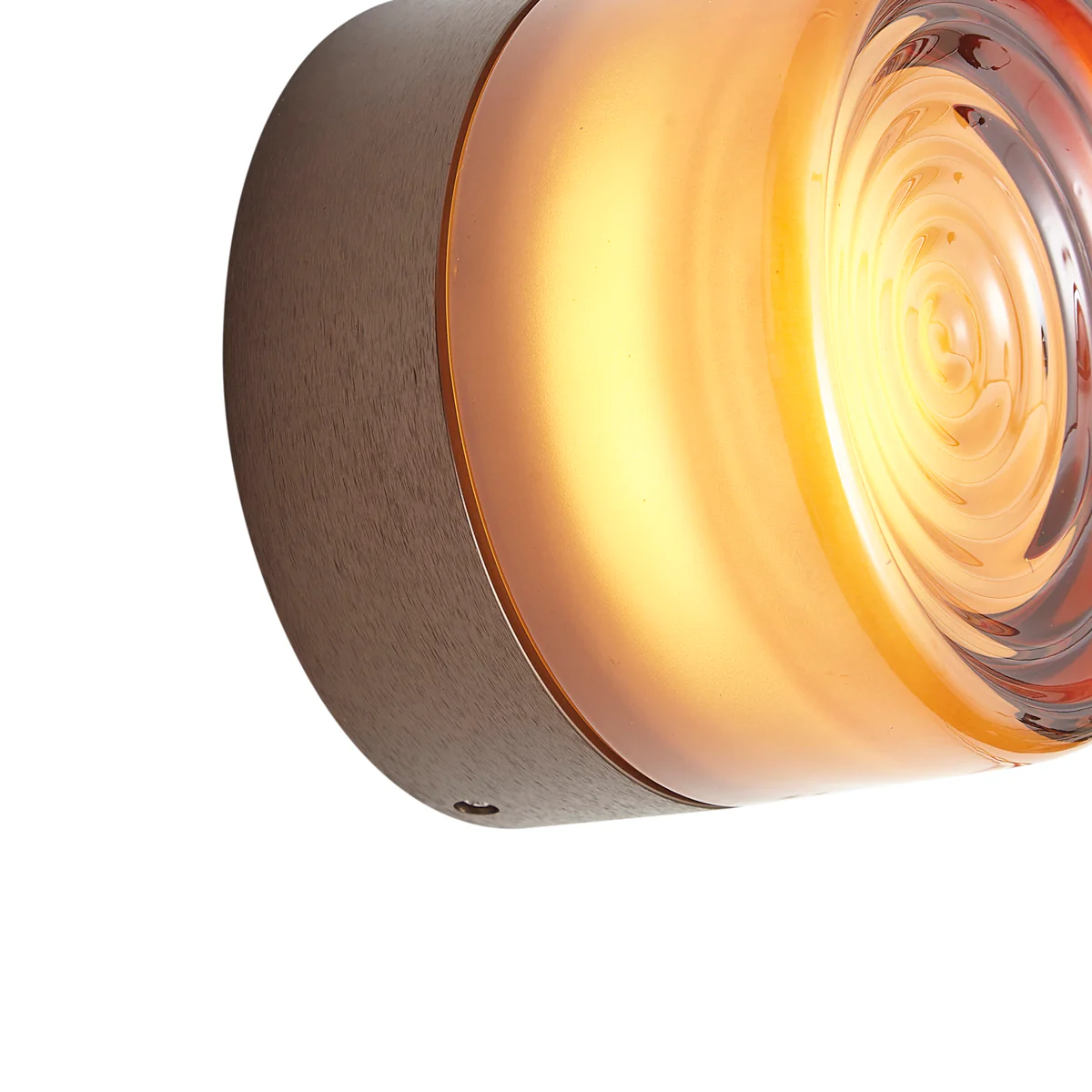 QAZQA Design wandlamp donkerbrons met amber glas IP44 - Michele - Image 5