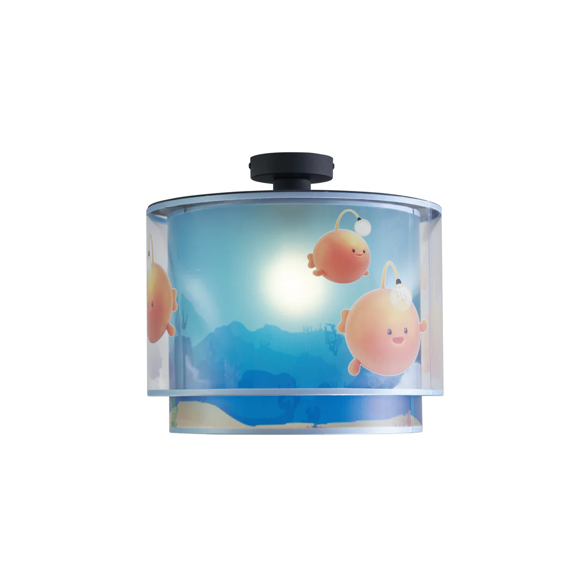 QAZQA Kinder plafondlamp blauw met bulby - Harrie meets Bulby - Image 7