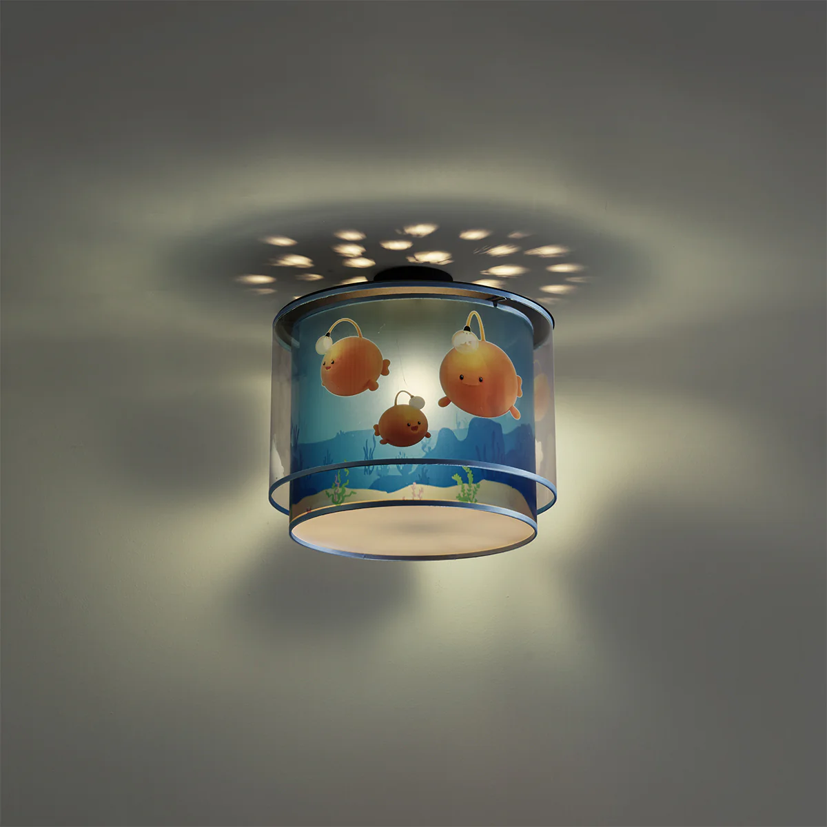 QAZQA Kinder plafondlamp blauw met bulby - Harrie meets Bulby - Image 8