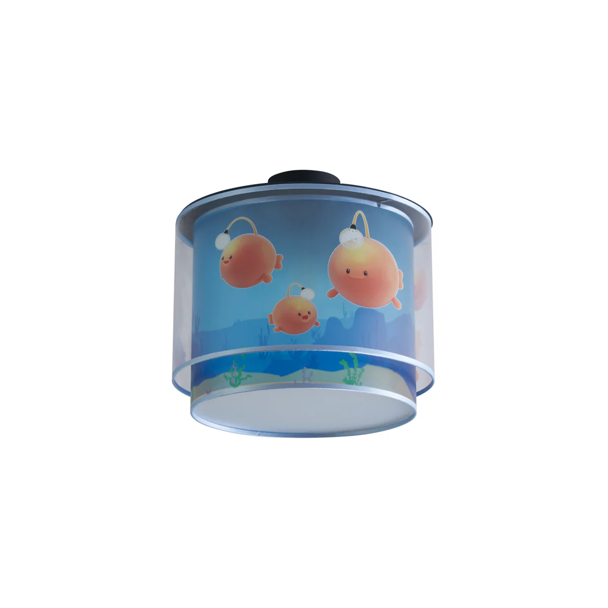 QAZQA Kinder plafondlamp blauw met bulby - Harrie meets Bulby - Image 9