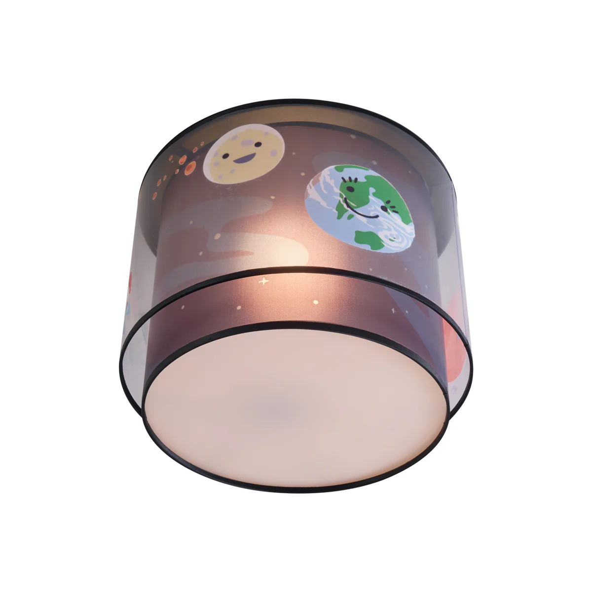 QAZQA Kinder plafondlamp zwart met ruimteschip en sterren - Harrie in - Image 6