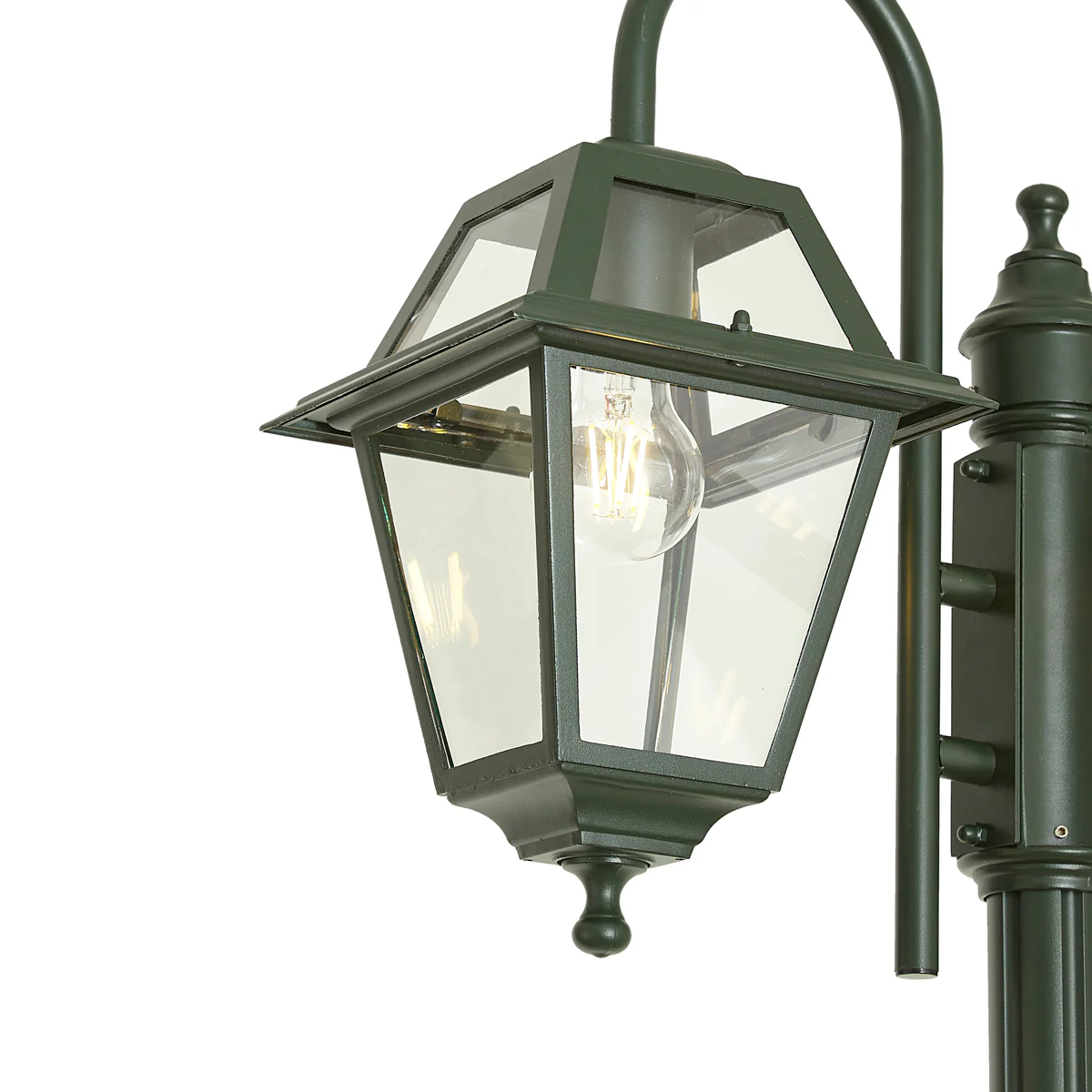 QAZQA Klassieke buiten lantaarn donker groen 235cm 2-lichts IP44 - - Image 3