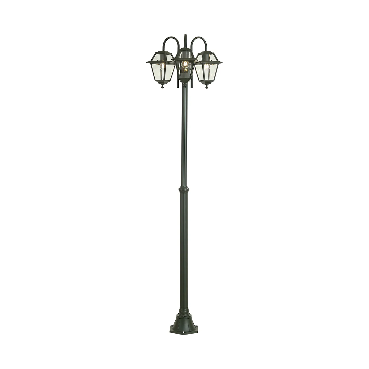 QAZQA Klassieke buiten lantaarn donker groen 235cm 3-lichts IP44 - - Image 6