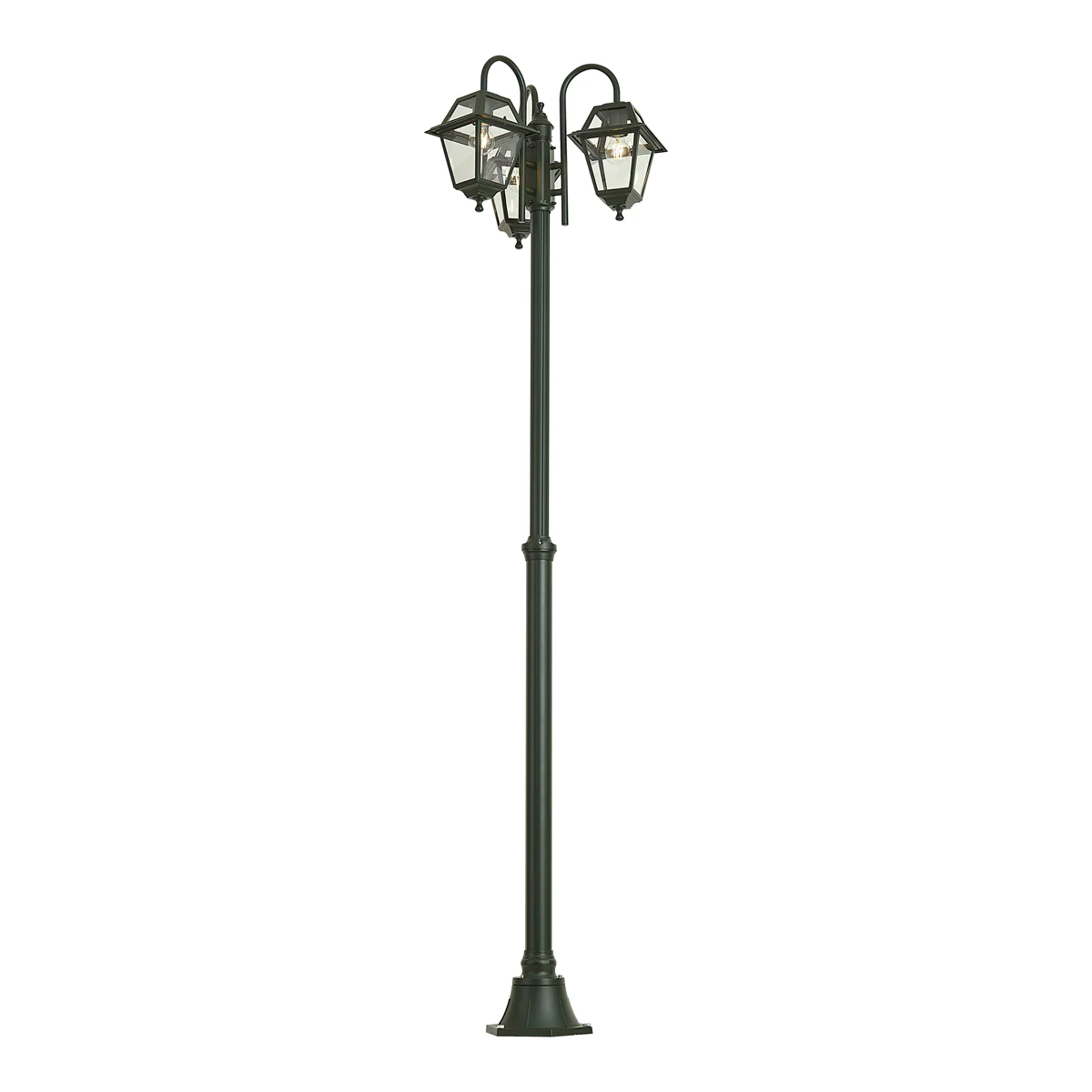 QAZQA Klassieke buiten lantaarn donker groen 235cm 3-lichts IP44 - - Image 7