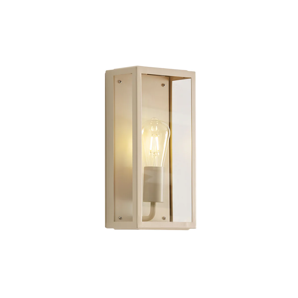 QAZQA Klassieke buiten wandlantaarn beige IP44 - Rotterdam
