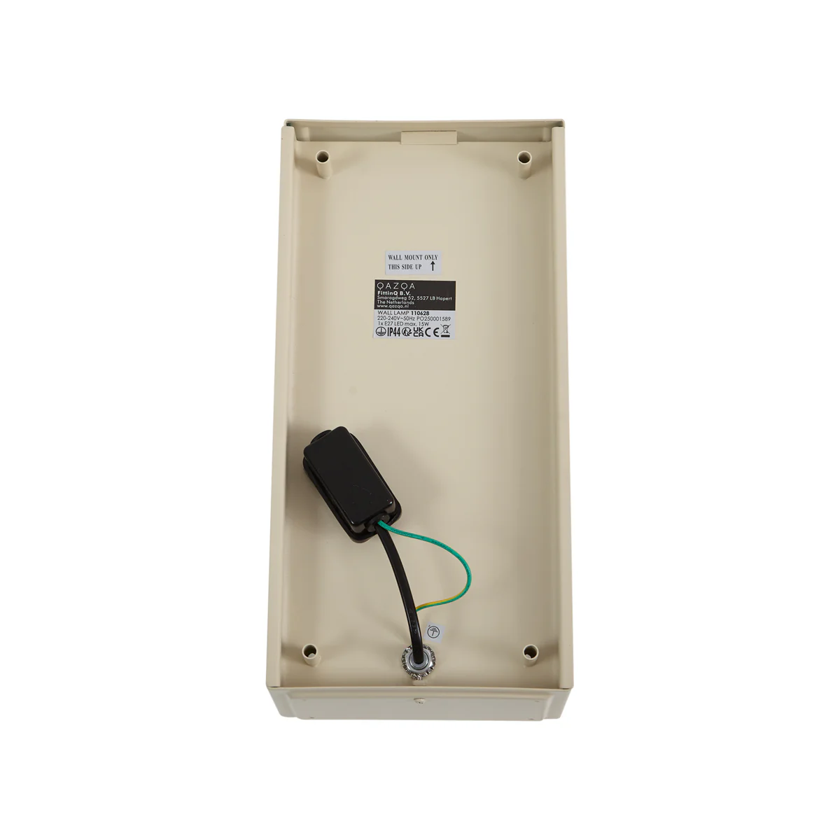 QAZQA Klassieke buiten wandlantaarn beige IP44 - Rotterdam - Image 8