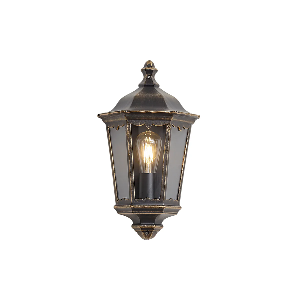 QAZQA Klassieke buiten wandlantaarn goud IP44 - Havana half - Image 6