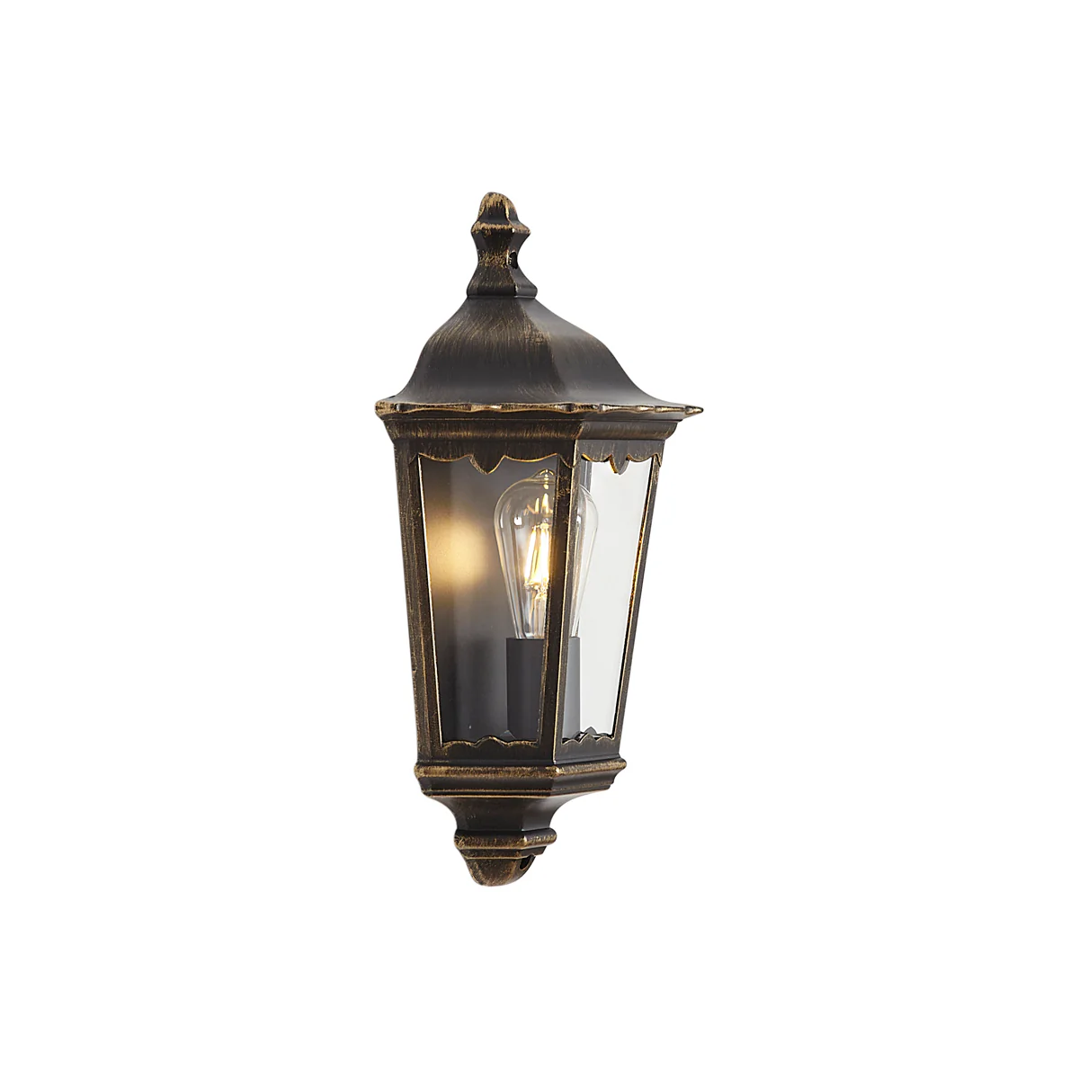 QAZQA Klassieke buiten wandlantaarn goud IP44 - Havana half - Image 7