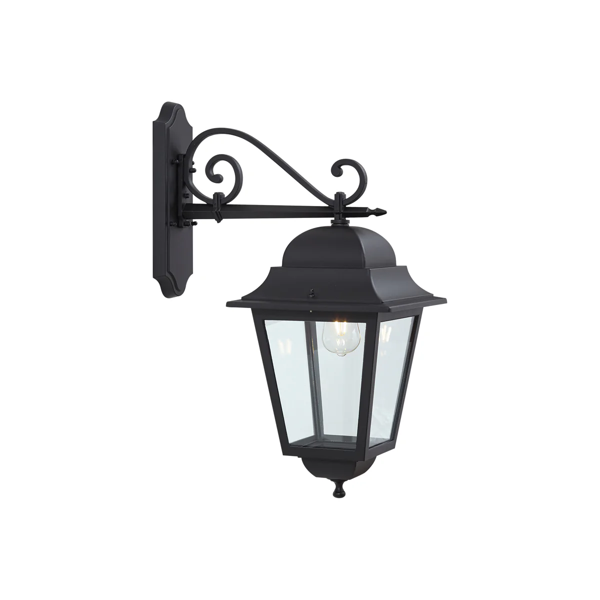 QAZQA Klassieke buiten wandlantaarn zwart IP44 - Big - Image 7