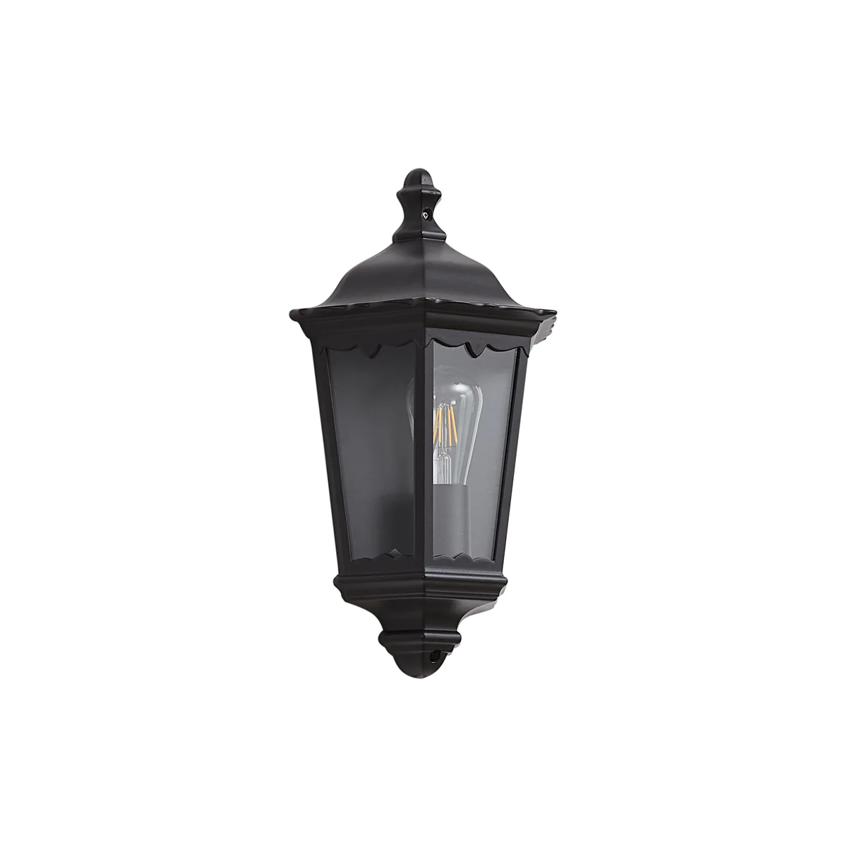 QAZQA klassieke buiten wandlantaarn zwart IP44 - Havana half - Image 10
