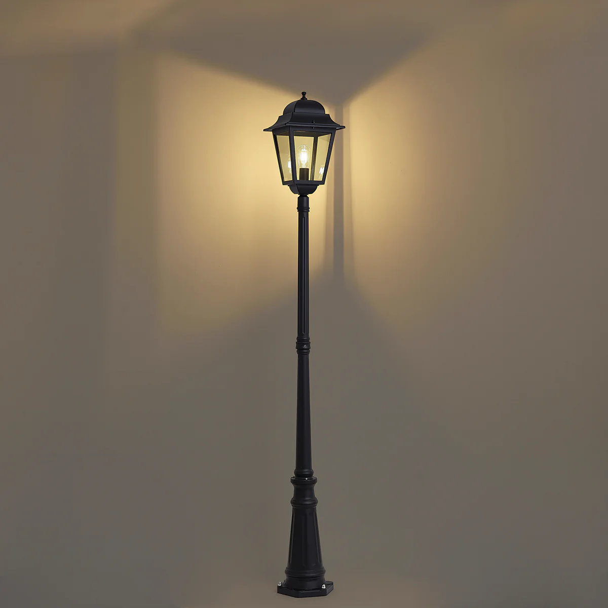 QAZQA Klassieke buitenlantaarn zwart 220cm IP44 - Big - Image 7