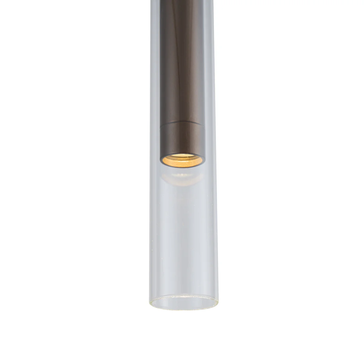 QAZQA Modern railsysteem zwart met 6 spots en 4 hanglampen donker - Image 3