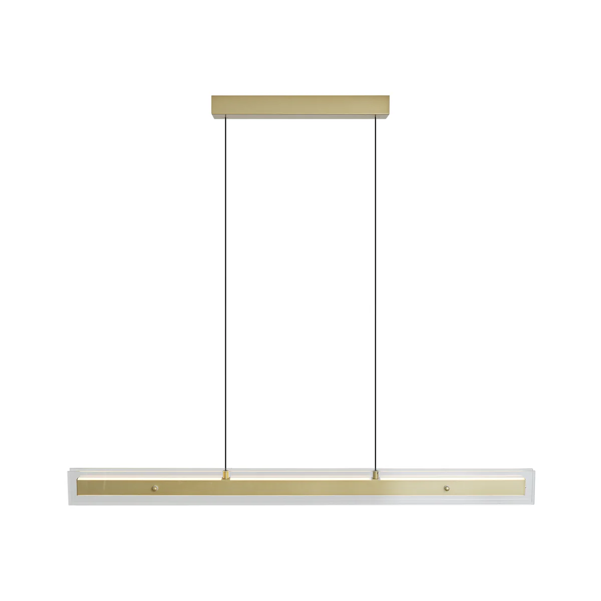 QAZQA Moderne hanglamp messing met helder glas - Catch - Image 8