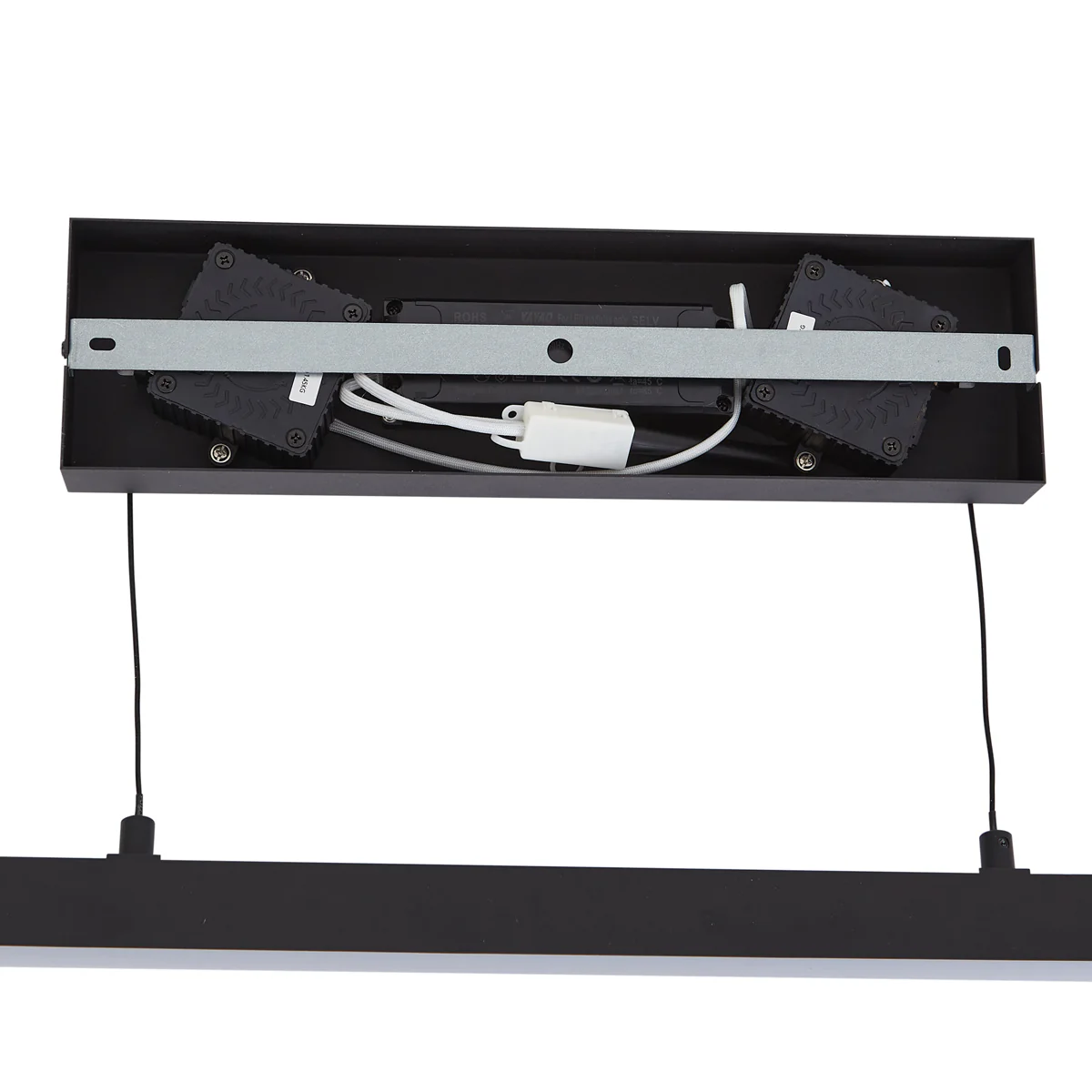 QAZQA Moderne hanglamp zwart met smoke glas - Catch - Image 11