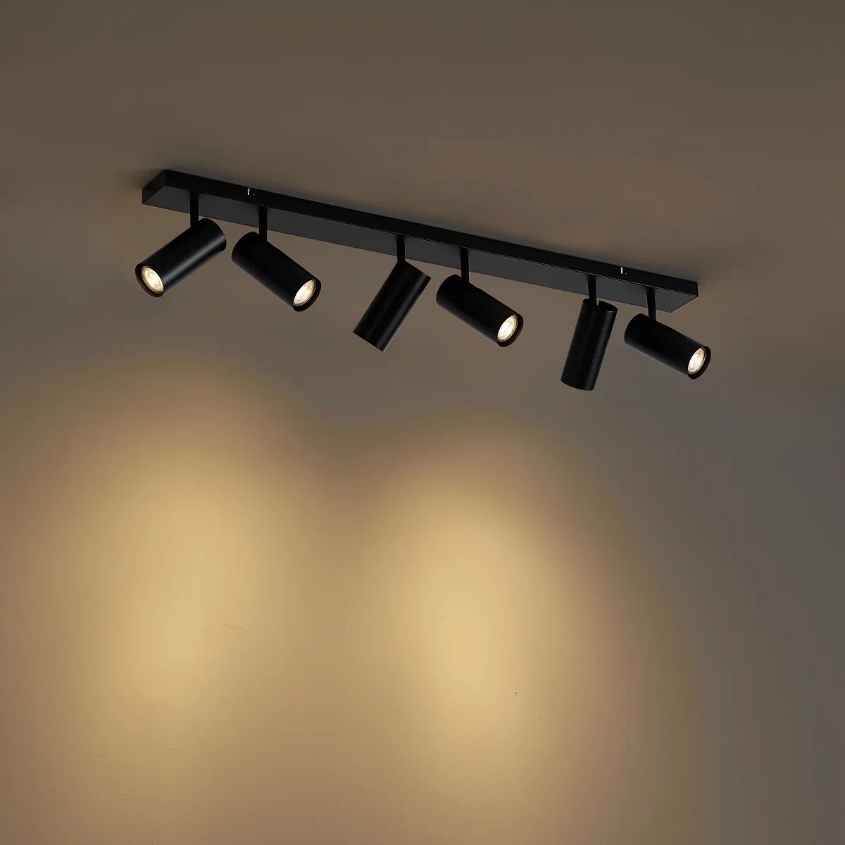 QAZQA Moderne plafondlamp zwart 102cm 6-lichts verstelbaar - Renna - Image 9
