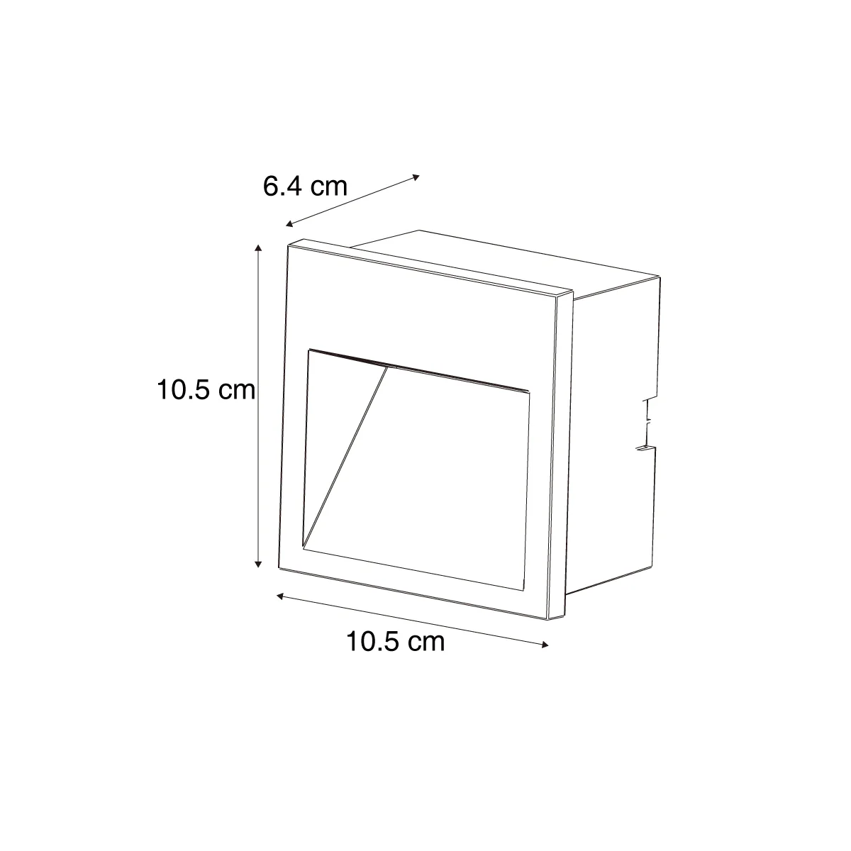 QAZQA Moderne wandlamp roestbruin vierkant incl. LED IP54 - Gem - Image 4
