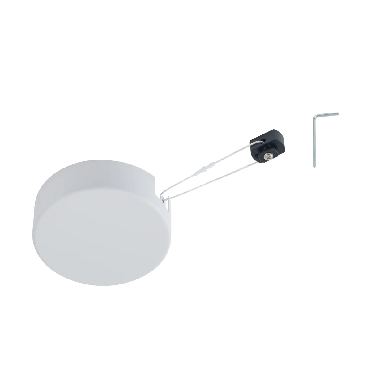QAZQA Plafondplaat voor 1-fase rail wit rond - Slimline - Image 6