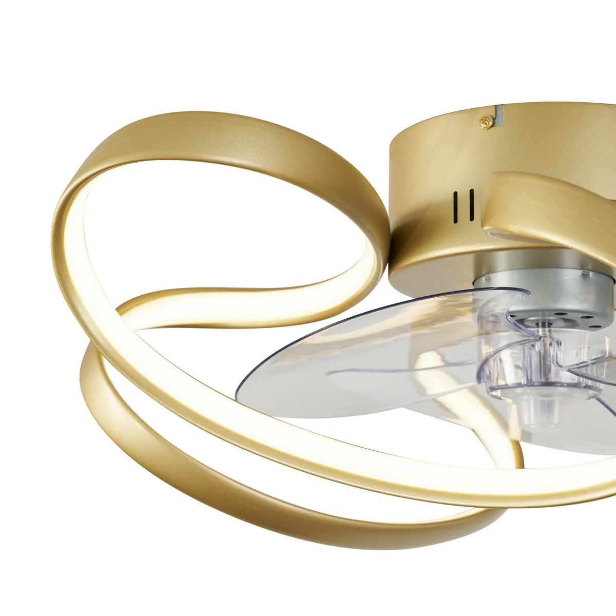 QAZQA Plafondventilator messing 55cm incl. LED dimbaar met - Image 4