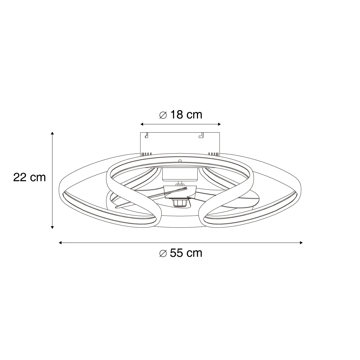 QAZQA Plafondventilator messing 55cm incl. LED dimbaar met - Image 5