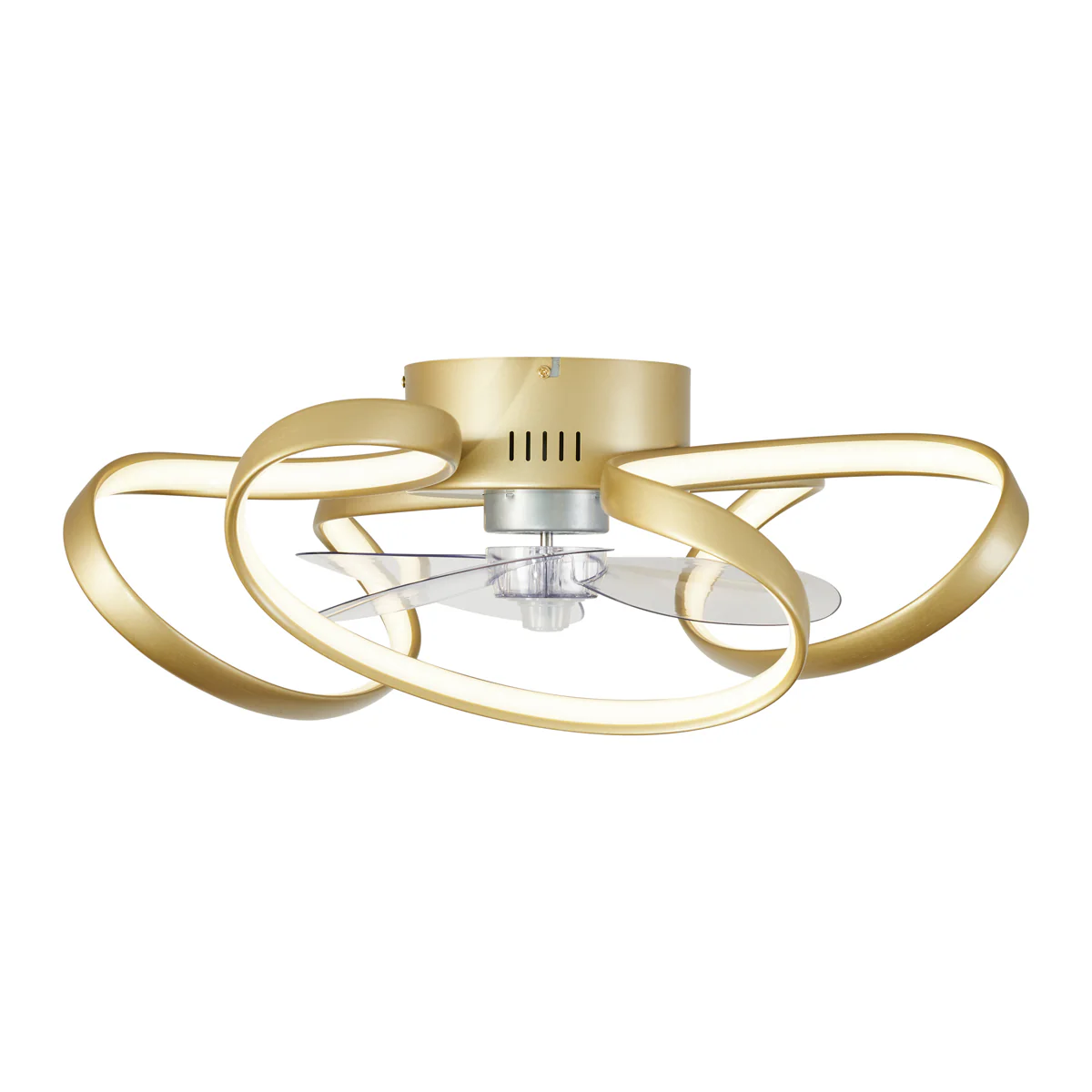 QAZQA Plafondventilator messing 55cm incl. LED dimbaar met - Image 8