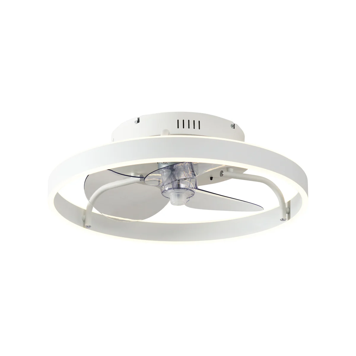 QAZQA Plafondventilator wit 50cm incl. LED dimbaar met - Image 4