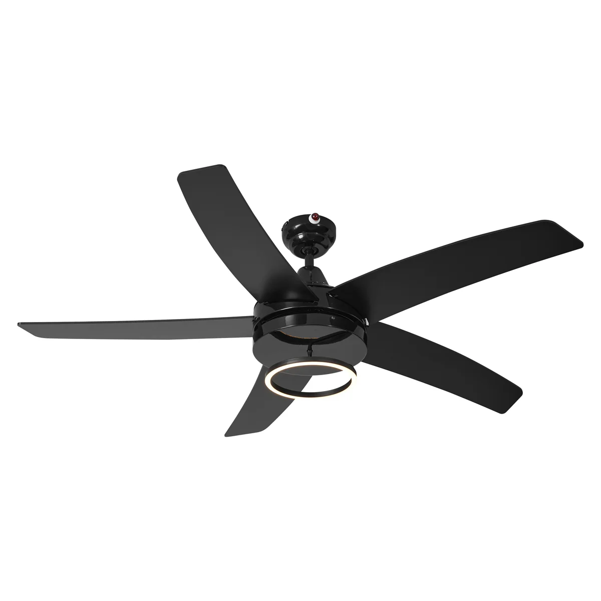 QAZQA Plafondventilator zwart 132cm incl. LED met afstandbediening - - Image 8