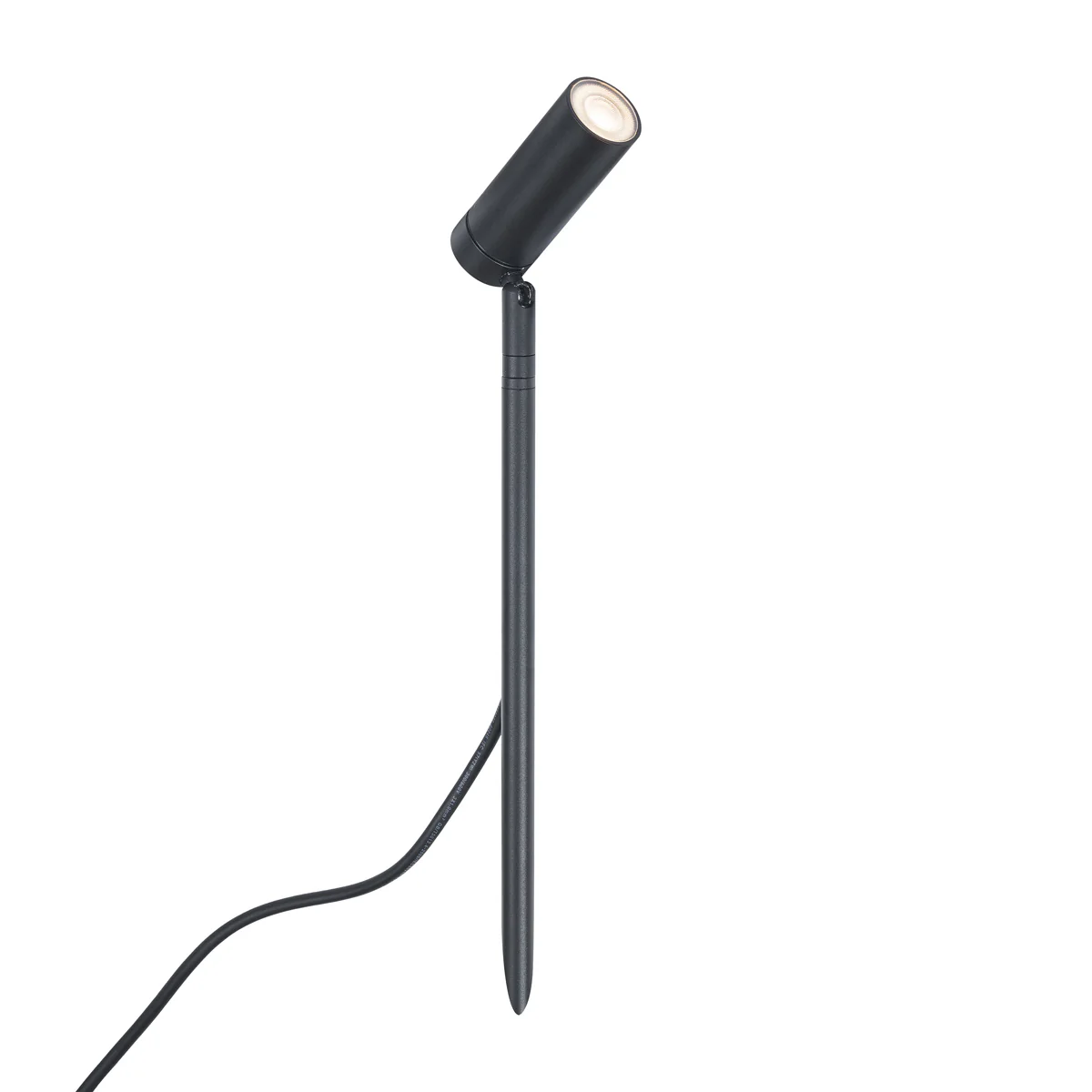 QAZQA Prikspot zwart 40cm incl. LED verstelbaar IP65 incl. snoer en - Image 4