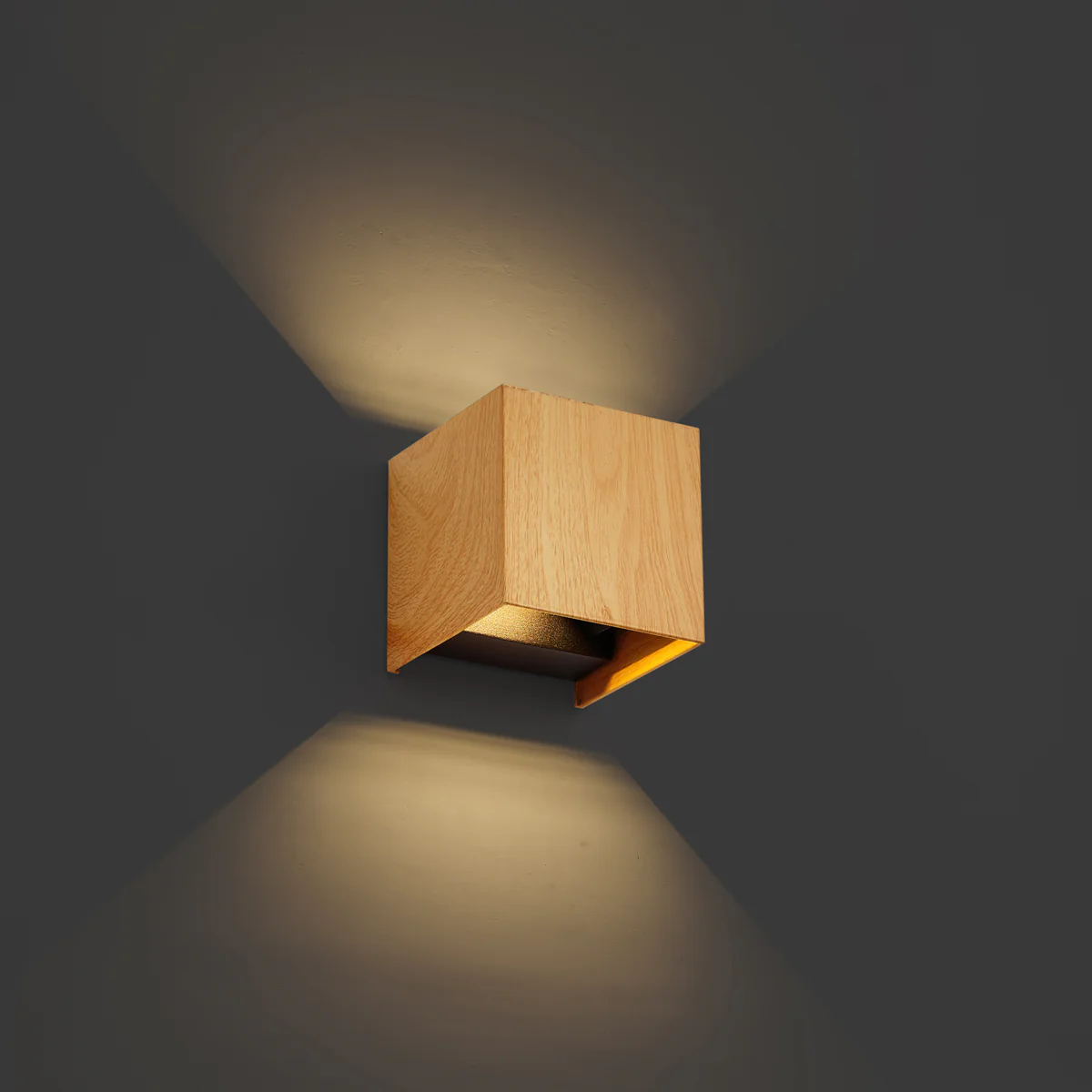 QAZQA Scandinavische buiten wandlamp hout print incl. LED IP54 - - Image 10