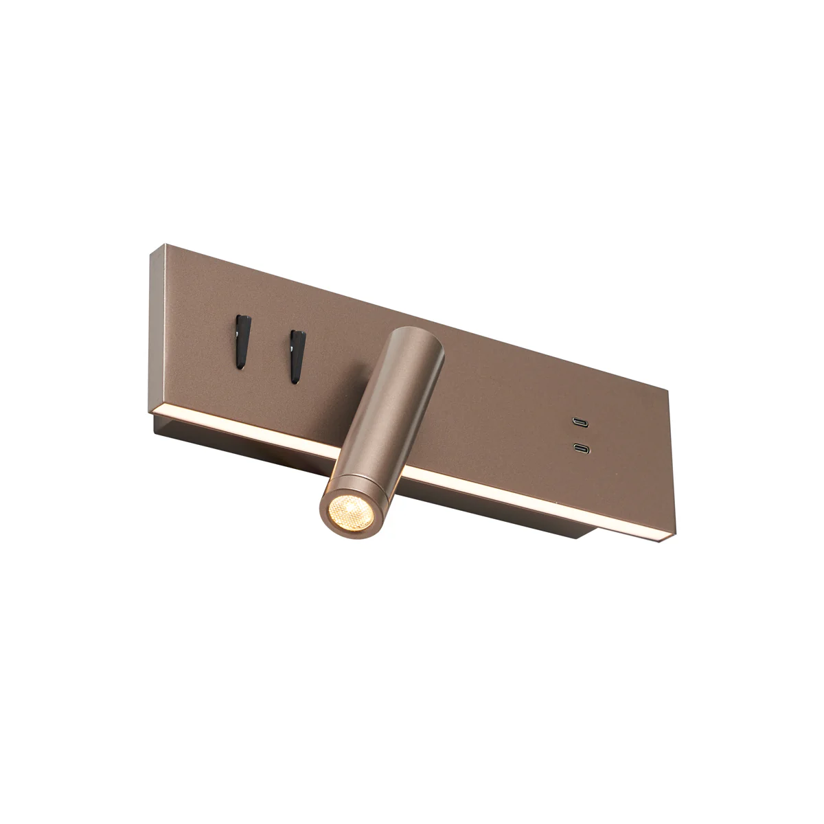 QAZQA Set van 2 moderne wandlampen donkerbrons verstelbaar met USB-C - Image 5