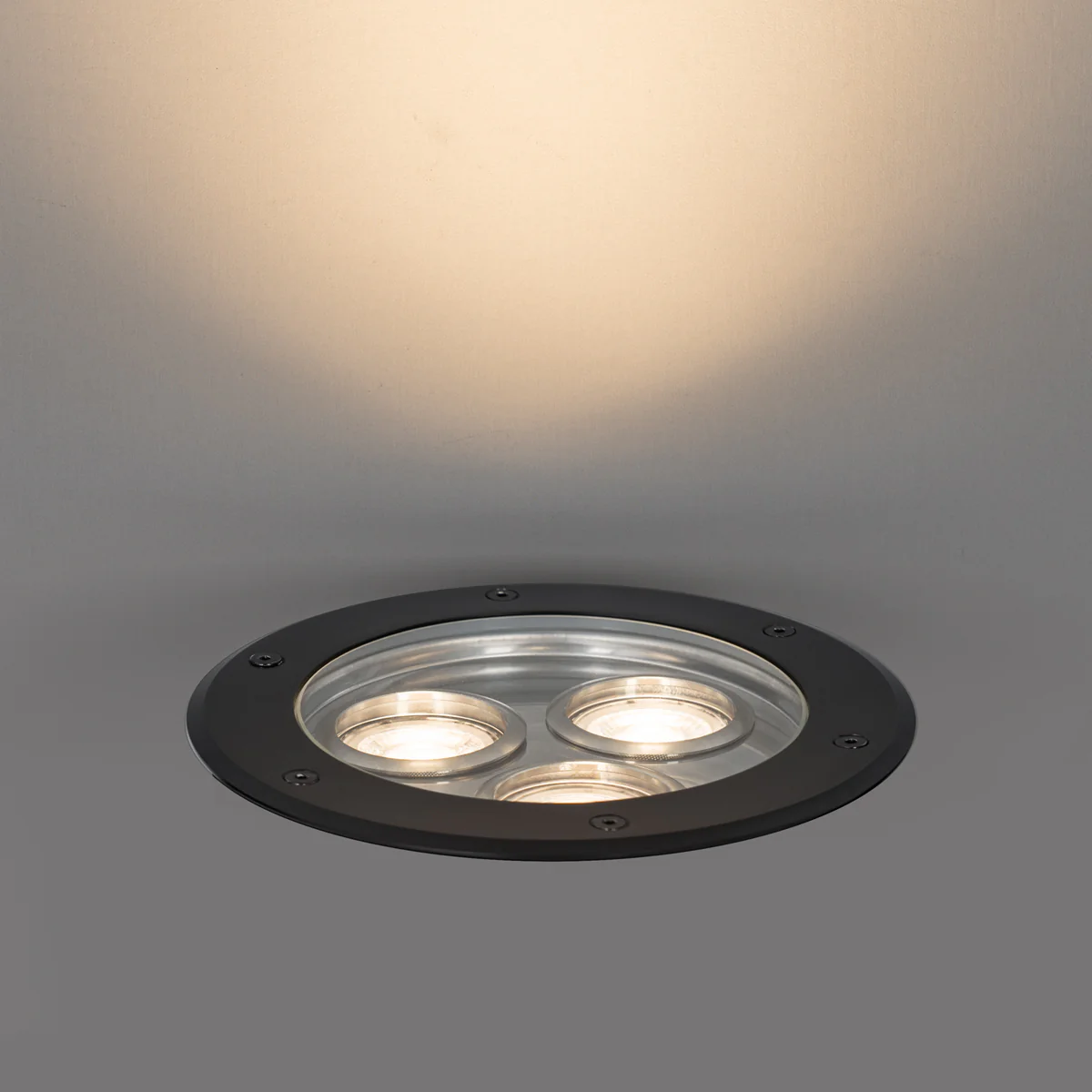 QAZQA Set van 3 moderne grondspots zwart 3-lichts IP65 - Tribus - Image 10