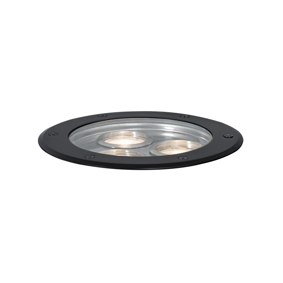 QAZQA Set van 3 moderne grondspots zwart 3-lichts IP65 - Tribus - Image 7