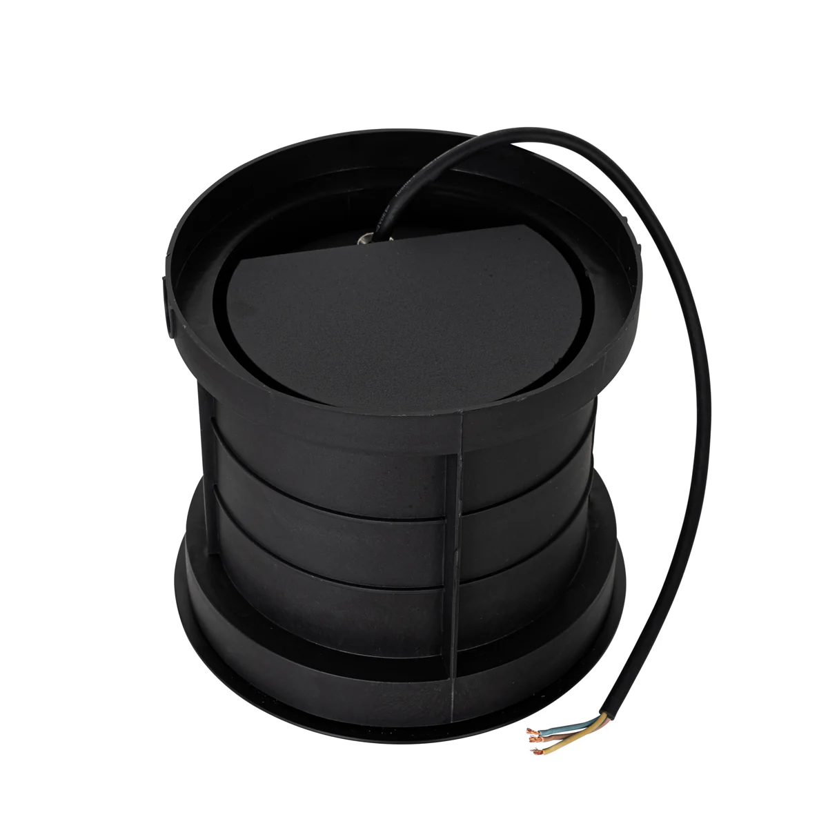 QAZQA Set van 3 moderne grondspots zwart 3-lichts IP65 - Tribus - Image 9