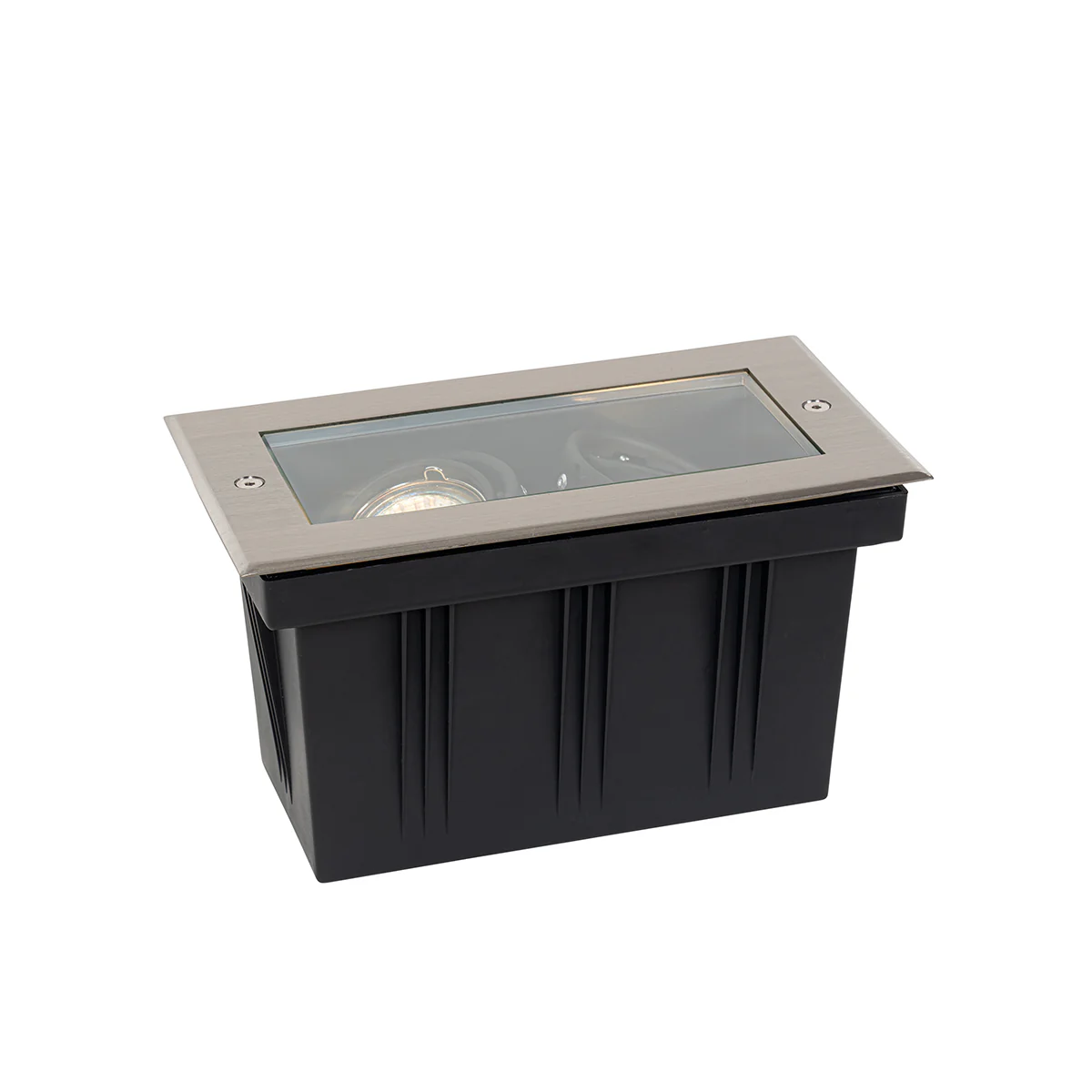 QAZQA Set van 4 moderne grondspots staal 2-lichts verstelbaar IP65 - - Image 4