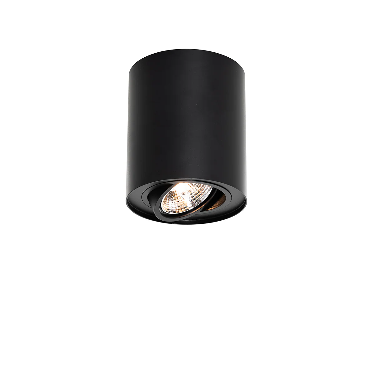 QAZQA Set van 4 moderne plafondspots zwart draai- en kantelbaar AR70 - Image 3