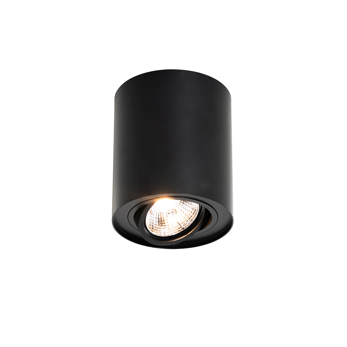 QAZQA Set van 4 moderne plafondspots zwart draai- en kantelbaar AR70 - Image 8