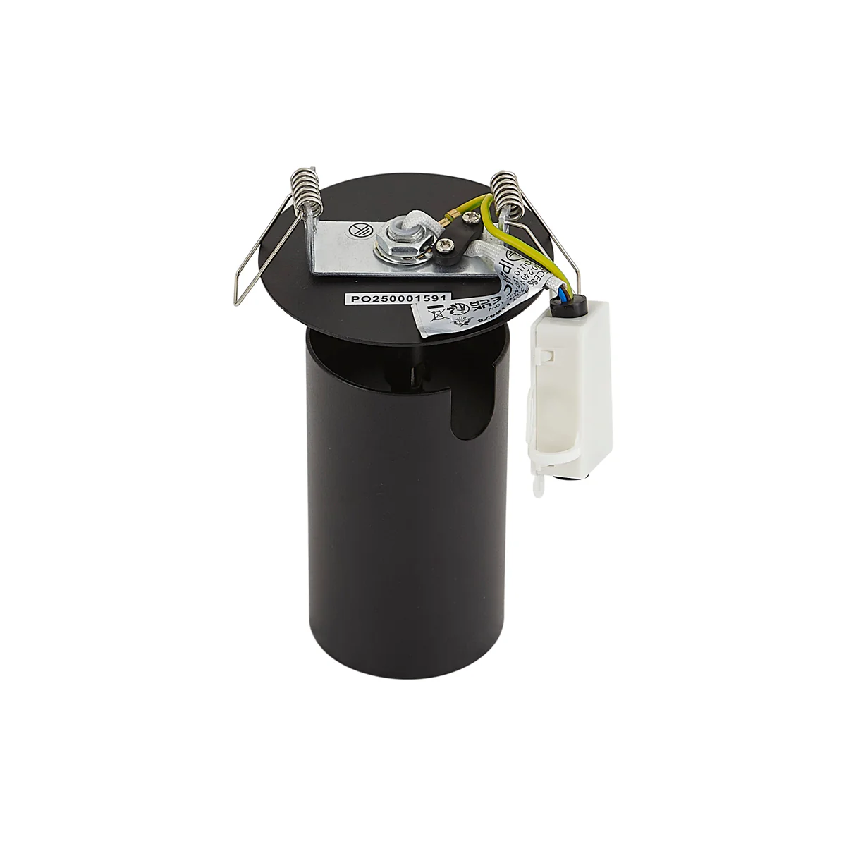 QAZQA Set van 6 moderne inbouwspots zwart GU10 50mm IP44 - Chels - Image 9