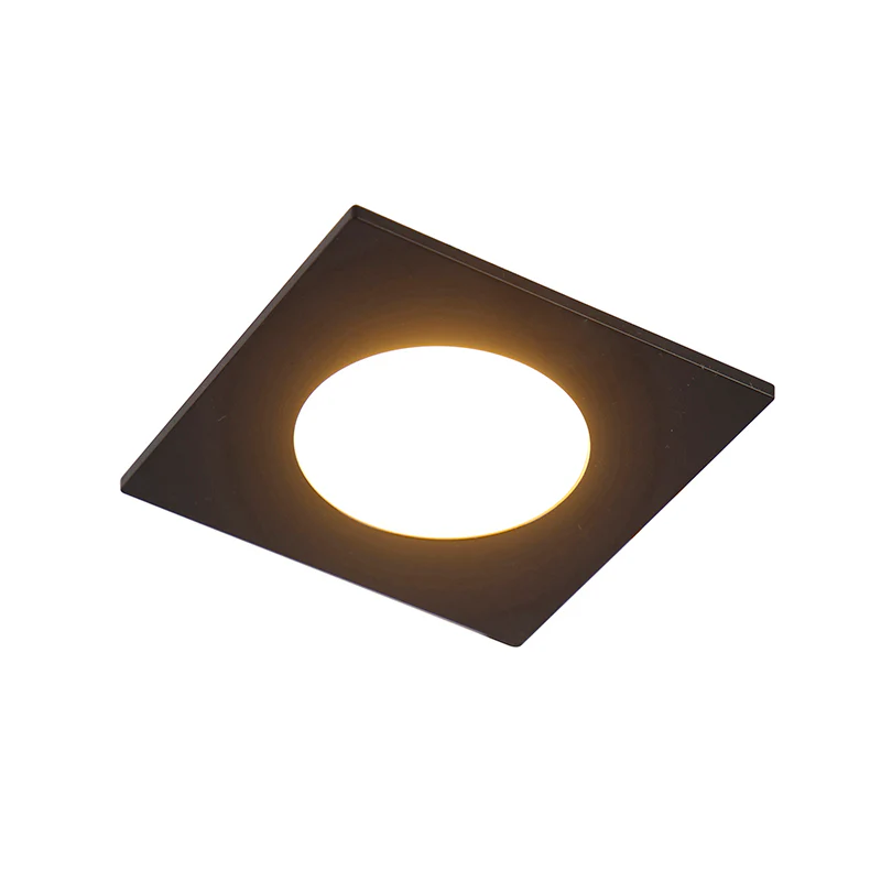 QAZQA Set van 6 moderne inbouwspots zwart incl. LED 3-staps dimbaar - Image 3