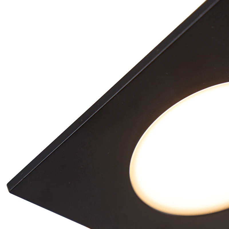 QAZQA Set van 6 moderne inbouwspots zwart incl. LED 3-staps dimbaar - Image 4